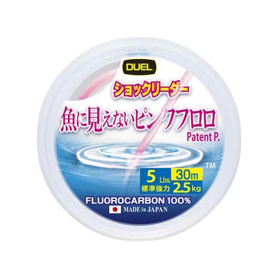 DUEL Fish-Invisible Pink Fluorocarbon Vorfach, 30m, 5lbs