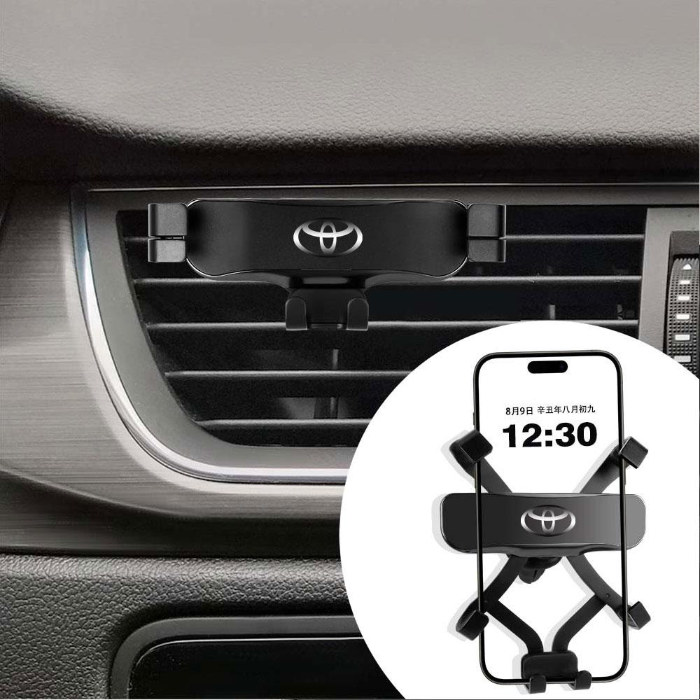 Car Air Vent Clip Mount Cell Phone Stand Phone Bracket Holder For Toyota GR Sport Gazoo Racing Yaris 86 Corolla Hilux Supra C-HR