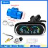 MAIMEIMI LCD Gauge Oil Pressure Gauge+Water Temperature Meter with Sensor Temperature Joint Pipe Sensor Radiator Hose Adapter