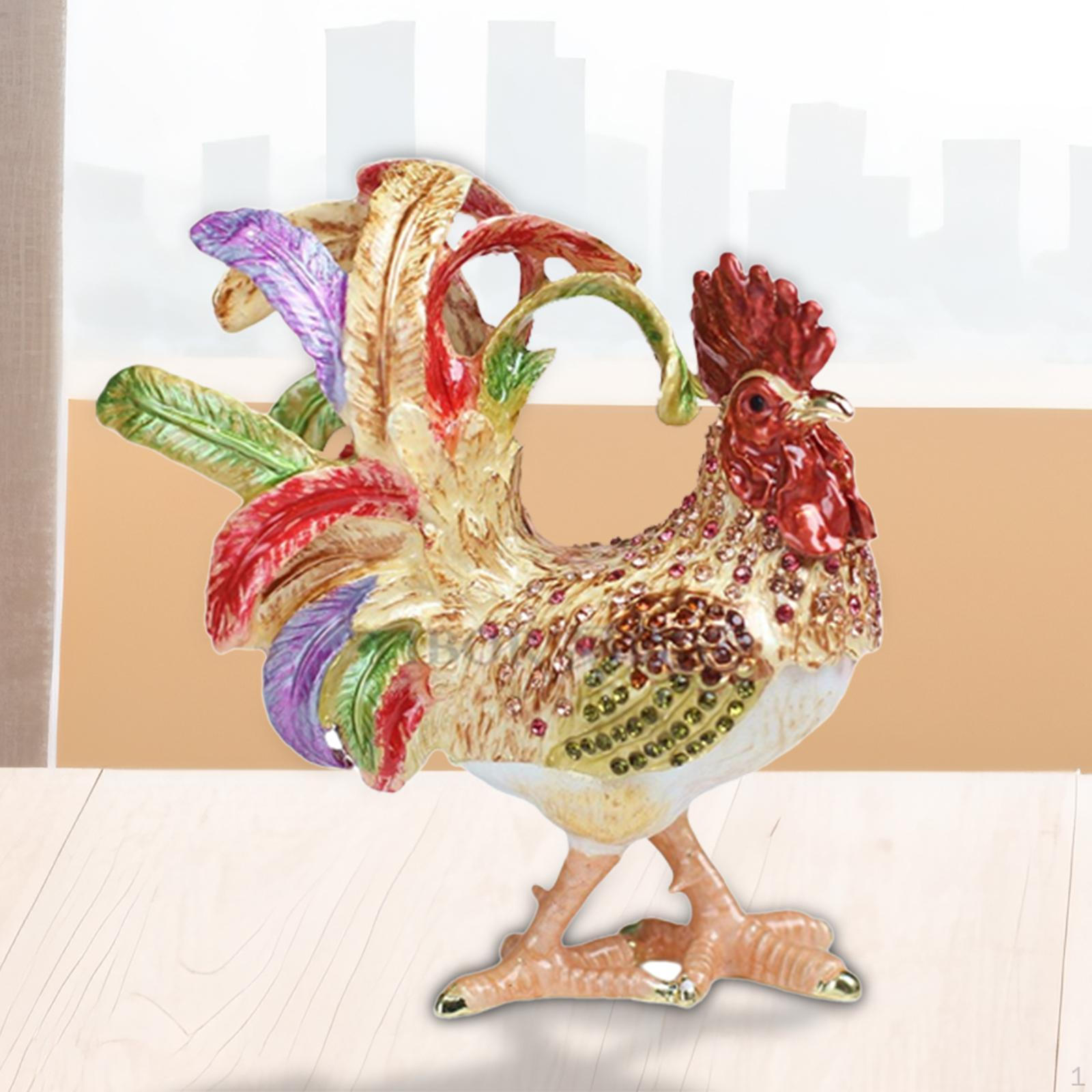 

Декоративная шкатулка в виде петуха для хранения украшений и аксессуаров