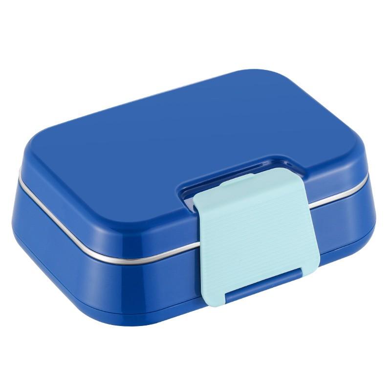 Lunch Box Termica in Acciaio Inossidabile per Bambini, 2 Scomparti, Ermetica, Contenitore Bento, per Scuola, Ufficio, Picnic