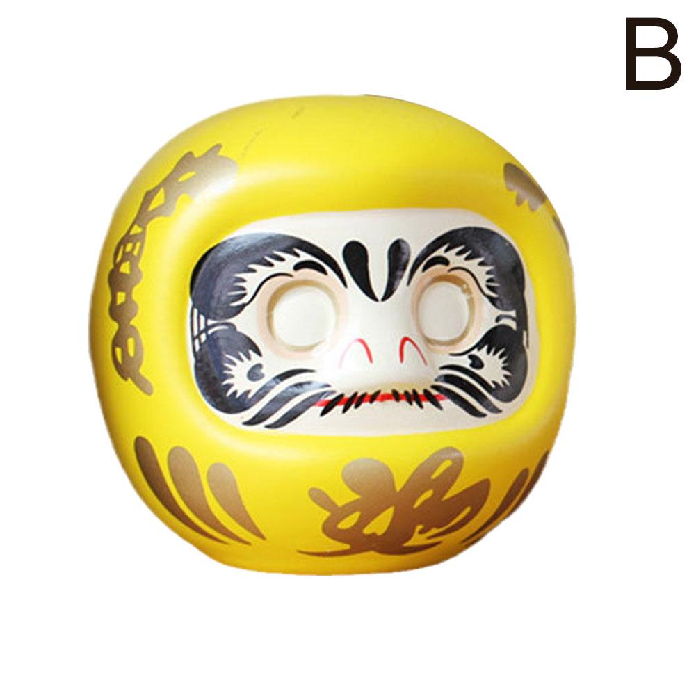 

Милая японская мини-копилка Дарума, кукла-копилка, счастливый кот, уникальное украшение для дома и офиса, украшение шуй Q8Q3 yellow-1pcs
