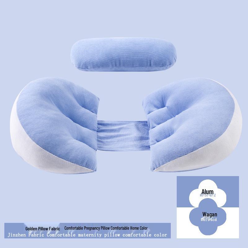 

Люкс Поддержка: Подушка для беременных с цветными блоками для сна на боку и поддержки живота