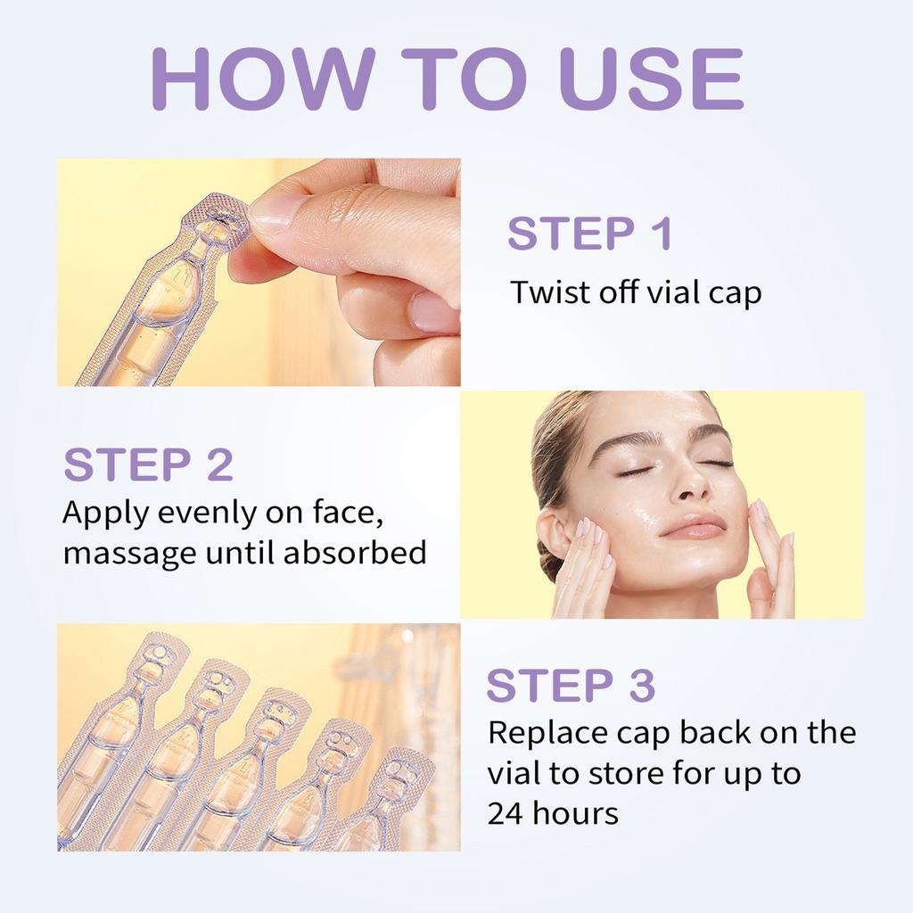 Hyaluronic Facial Serum Bright Face Dot Balm Dot Freckle Serum Resist Black Dot Brightening Resist Black Fade Dull 30PCS*1ml