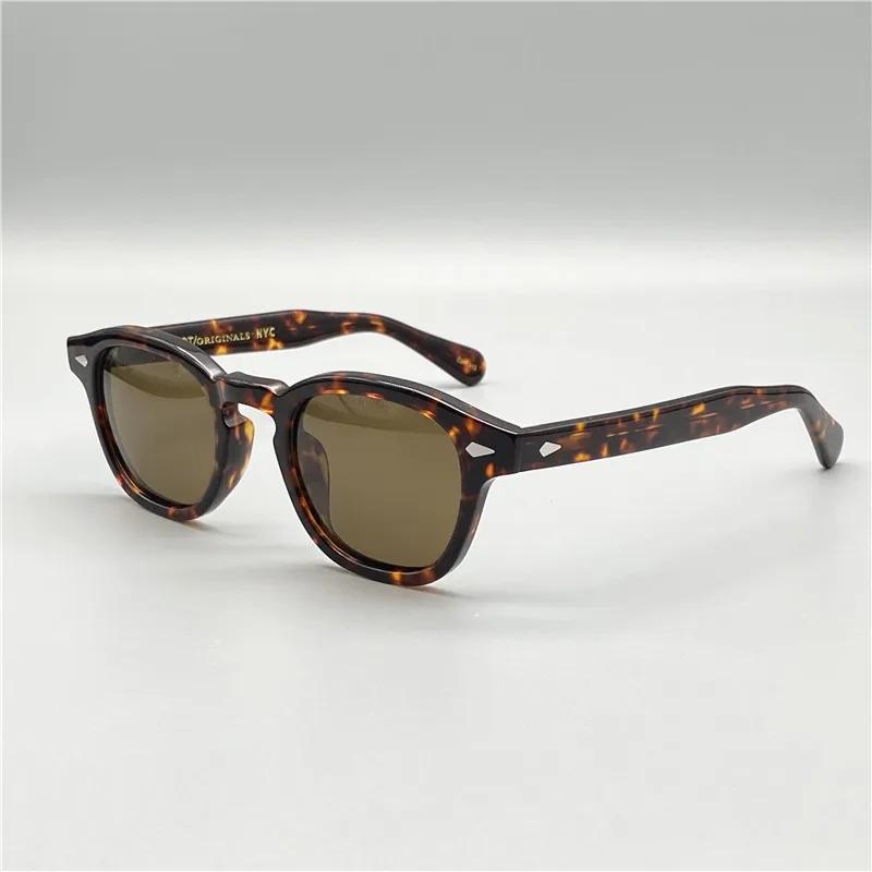 Johnny Depp Polarized Sunglasses Men Sun Glasses Woman Luxury Brand Vintage Acetate Frame Goggles