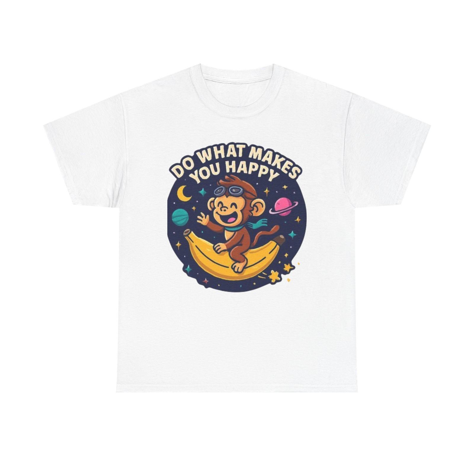 Whimsical Monkey Graphic Tee, Unisex T-Shirt for Funny Adults, Fun Gift [...] S разноцветный