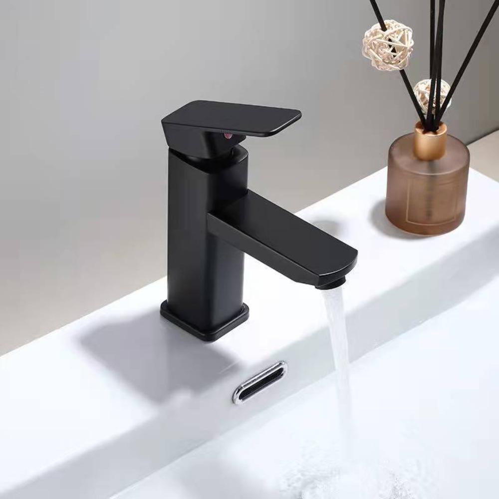 Black Bathroom Faucets Hot and Cold Mixer Faucets Vanity Bathroom Kitchen Deck Mounted Bathroom Sink Faucets