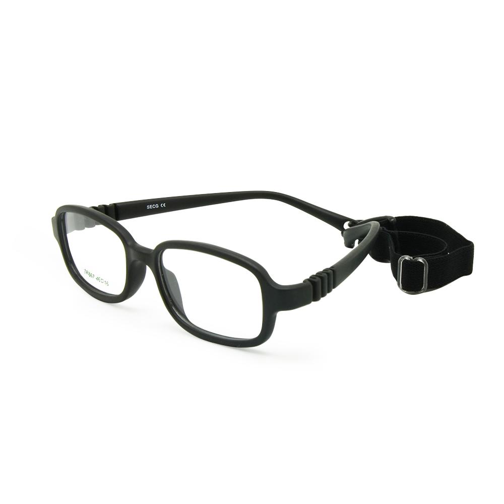 Flexible Kids Glasses Frame No Screw One-piece Design 46/16 Size 4-6 Years Adjustable Strap Boys Girls Optical