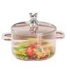Zhi Shi 2.2L Square Transparent Glass Soup Pot