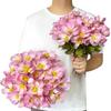 6 Heads Artificial Daisy Flowers Multicolor Silk Petals Simulation Galsang Flower Photo Props Faux Chrysanthemum