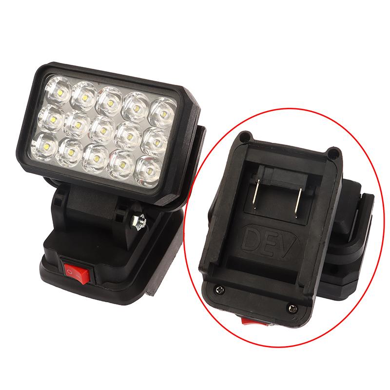 1 Piece Portable Lamp Hand Lantern 15 Beads Led Working Light Spotlight For Makita/Devon/Bosch 18V Li-Ion Battery