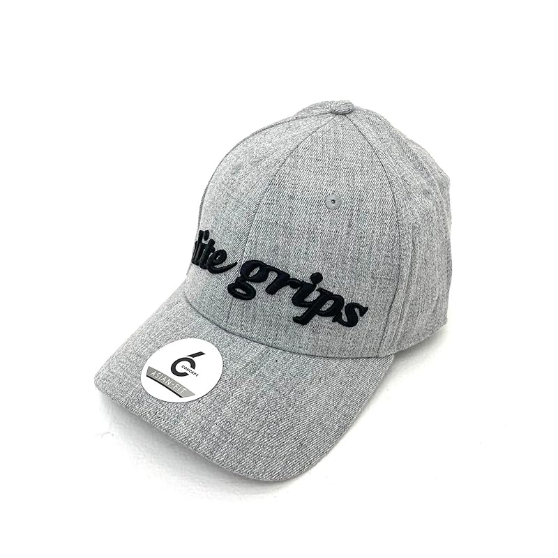 

[Elite Grip] TOUR MODEL CAP EDITION golf cap hat Thick stretch material men s silver gray