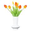 Autumn Cherry Tulip Bouquet, Soft Rubber Material, Living Room Light Luxury Indoor Dining Table High-End Simulated Flower Decoration