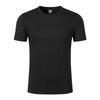 Herren Sommer Einfarbig Gedreht Sommer Lässig Rundhals Pullover Kurzarm T-Shirt Tops