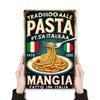 Retro Kitchen Metal Poster Carbonara Wall Art