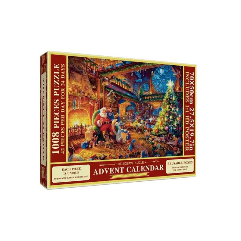 

2023 Calendar Advent Christmas Puzzle Santa Claus Puzzle Toys Gifts Boys Kids Style A