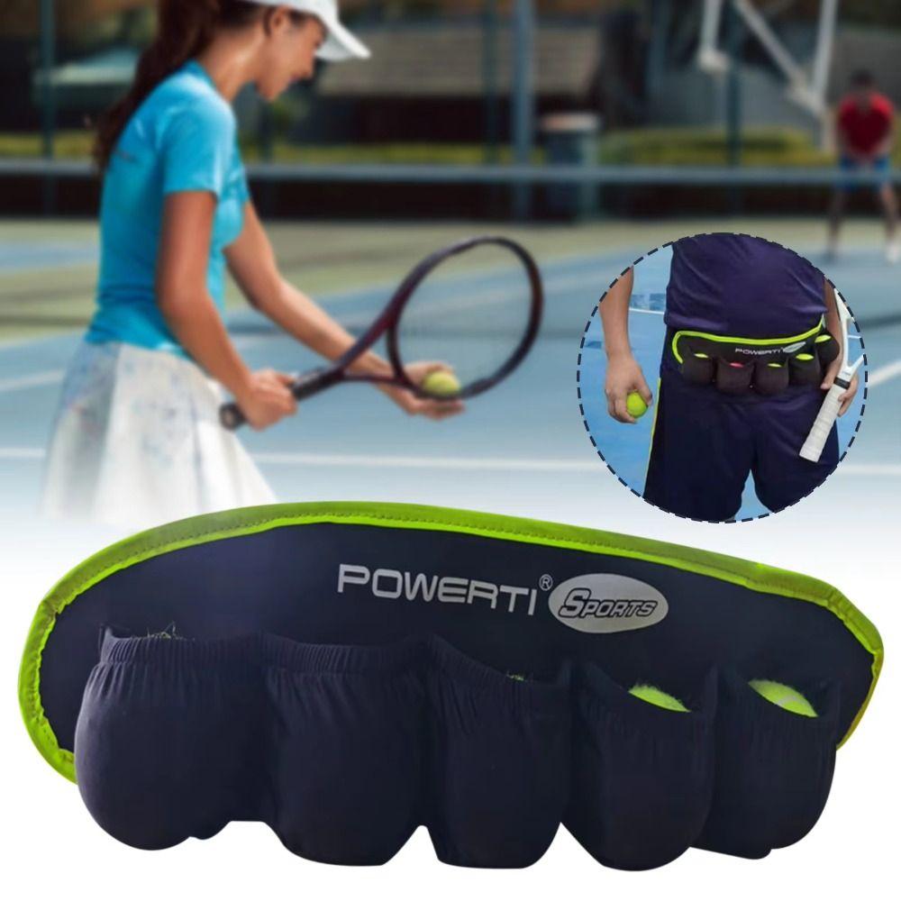 Elastic Pouch Tennis Balls Holder Fanny Pack Waist Bag Tennis Tennis Ball Bag  Walking Jogging