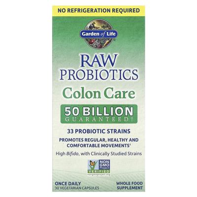 Probiotici RAW, cura del colon, 30 capsule vegetali