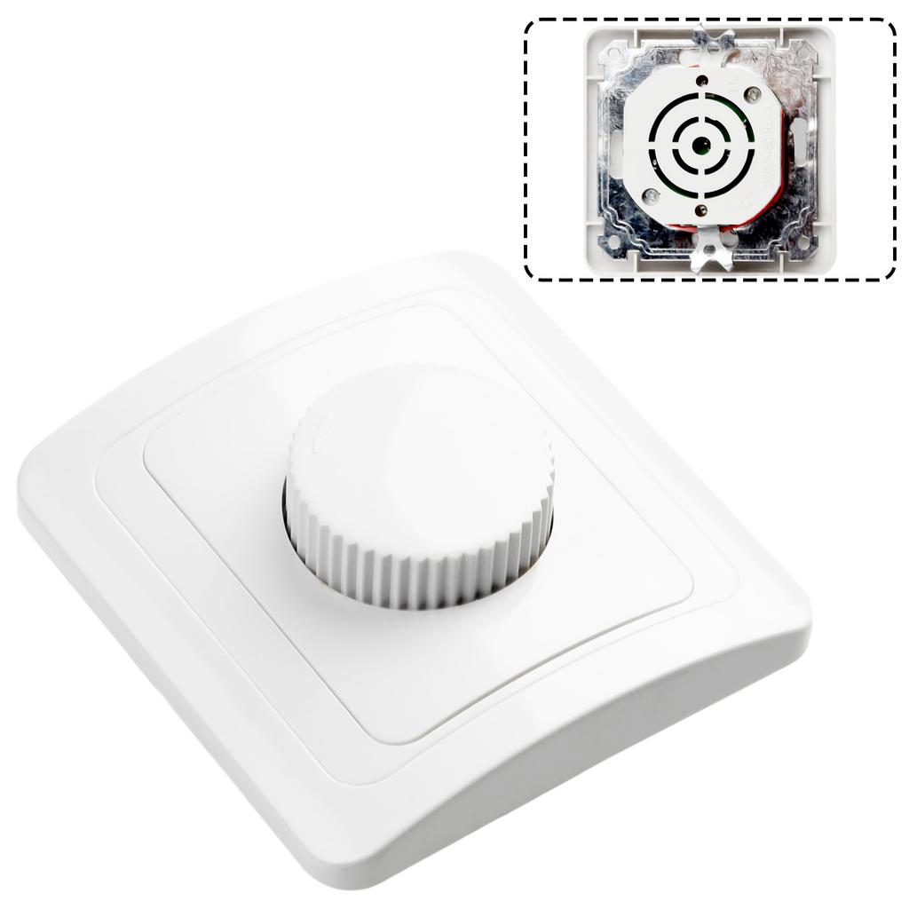 Brand New Dimmer Switch Dimmer Switch Parts AC 200V-250V Drehdimmer Schalter For Flush-Mounted LED Dimmer White