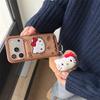 Niche Embroidered Denim Hello Kitty iPhone Case for 16 Pro Max/15/14 - New Women's Edition