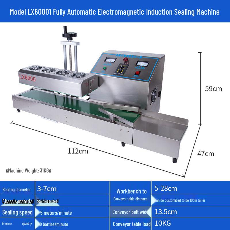 LX6000 Battery-Powered Induction Sealer for Non-Metallic Food, Medicine, and Daily Chemicals.