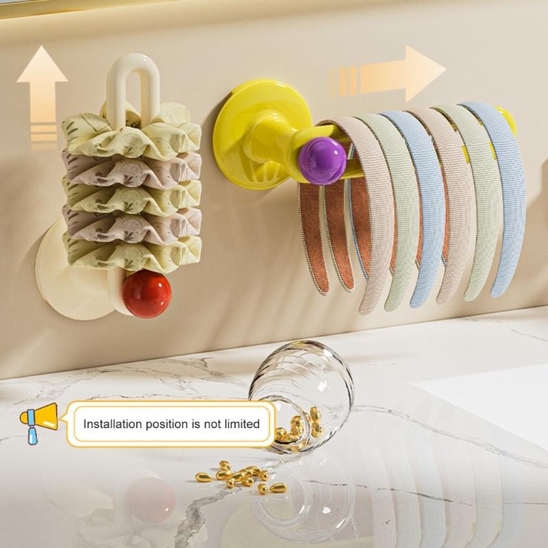 Adhesive Scrunchy Holder Headband Holder Stand Hair Accessories Storage Organizers for Jewelry Hat Hairband Wall Hooks