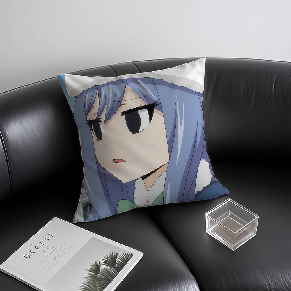 Anime Fairy Tail E-Erza Scarlet Pillow Case Anti-Dustmite Invisible Zipper Sofa Bed