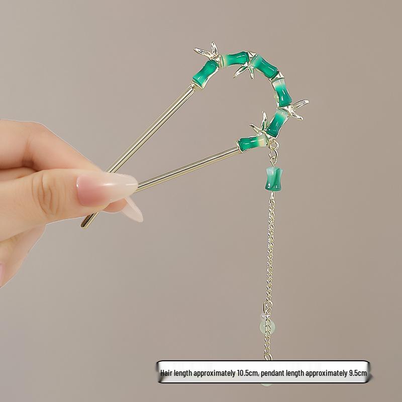 Vintage Chinese Style Hairpin for Updos - Elegant Retro Hair Stick with Tassel for Qipao