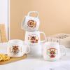 Lucky Ceramic Mug Set with Spoons and Gift Box