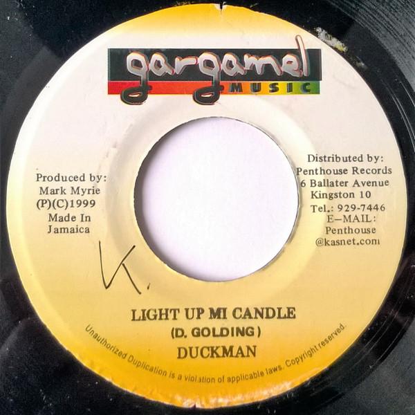 

7-дюймовая пластинка DUCKMAN - Light Up Mi Candle НЕТ Gargamel Music 1999 Ямайка Регги, Ска и Даб Б/У