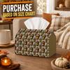 1pc Autumn Tissue Box Holder with Classic Woodland Nature Design-Acorn Nut Botanical,Durable Polyester,Ideal for Kitchen,Living Room,Bedroom,Bathroom,