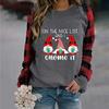 Winter Womens Casual Long Sleeve Tops Ladies Christmas Print Sweatshirt Top