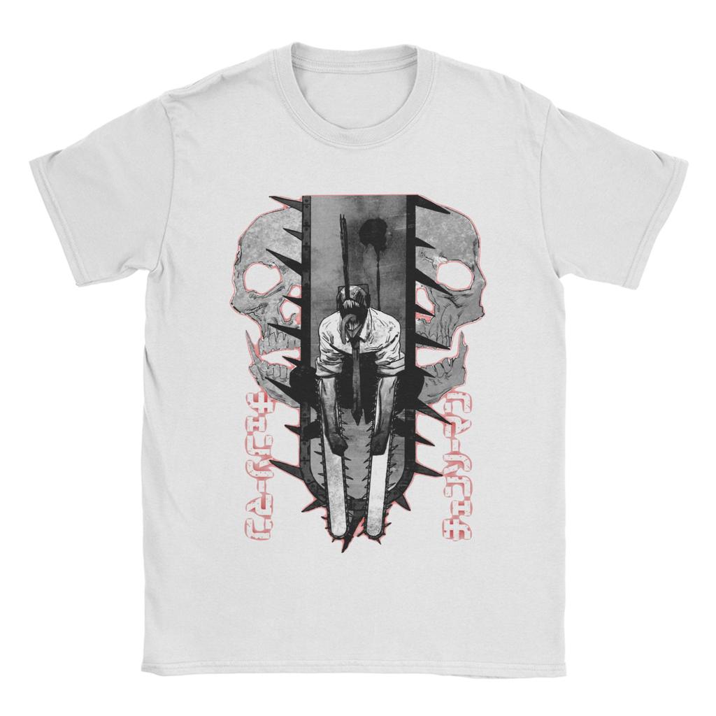 Men Women's Chainsaw Man Manga Art T Shirts  Cotton Clothing Vintage Short Sleeve O Neck Tees Gift T-Shirts