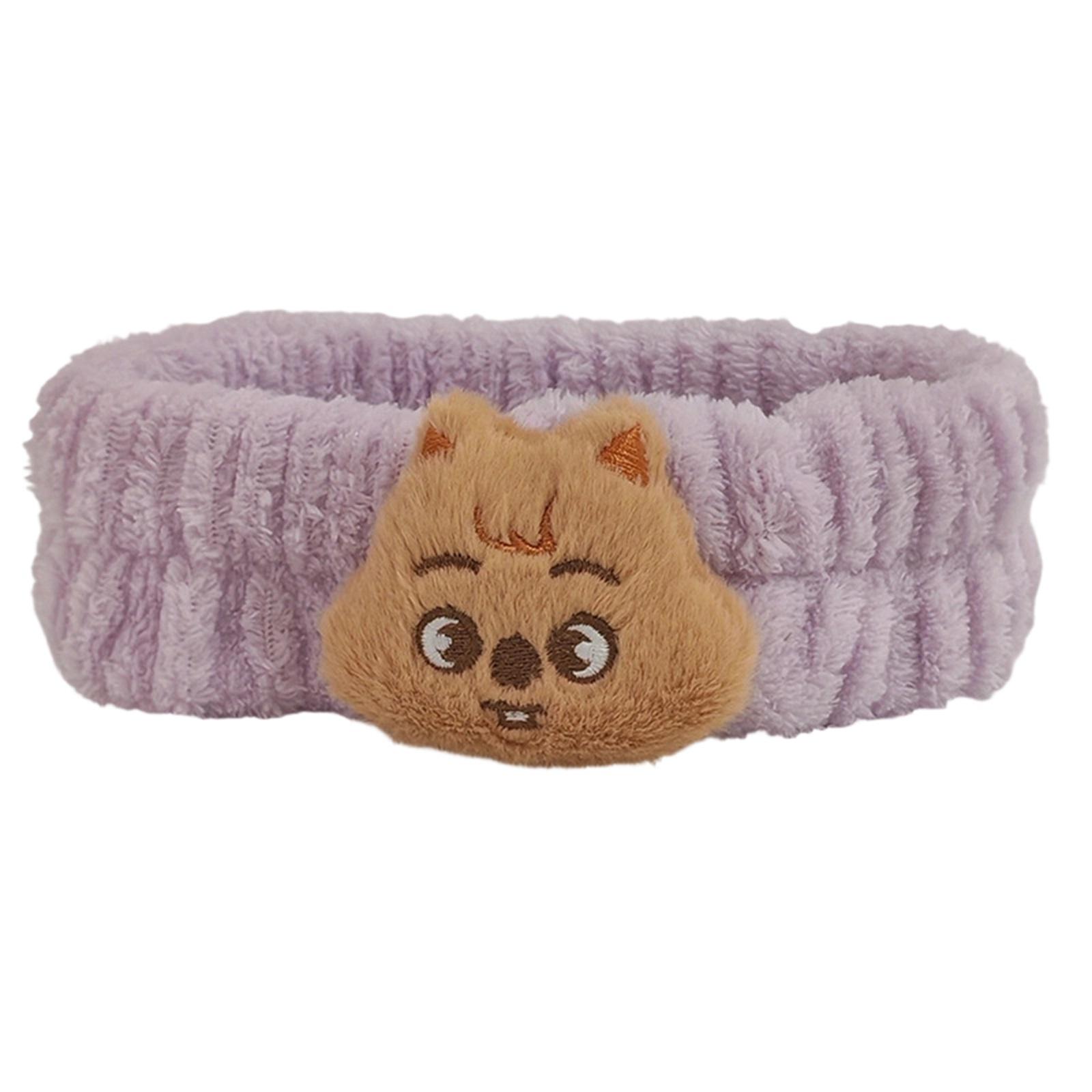 Cartoon Peripheral Children Face Washing Headband Headband Cute Headband Plush Headband Wrist Strap Application One Size