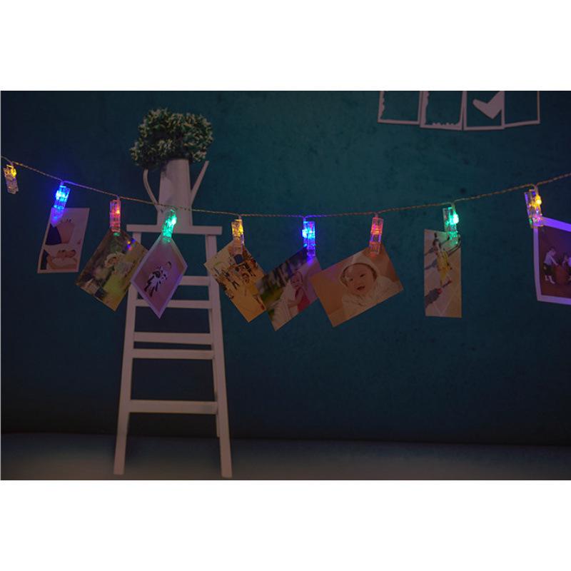 LED Photo Clip String Lights - Creative Indoor Fairy Lights for Postcards and Christmas Decor