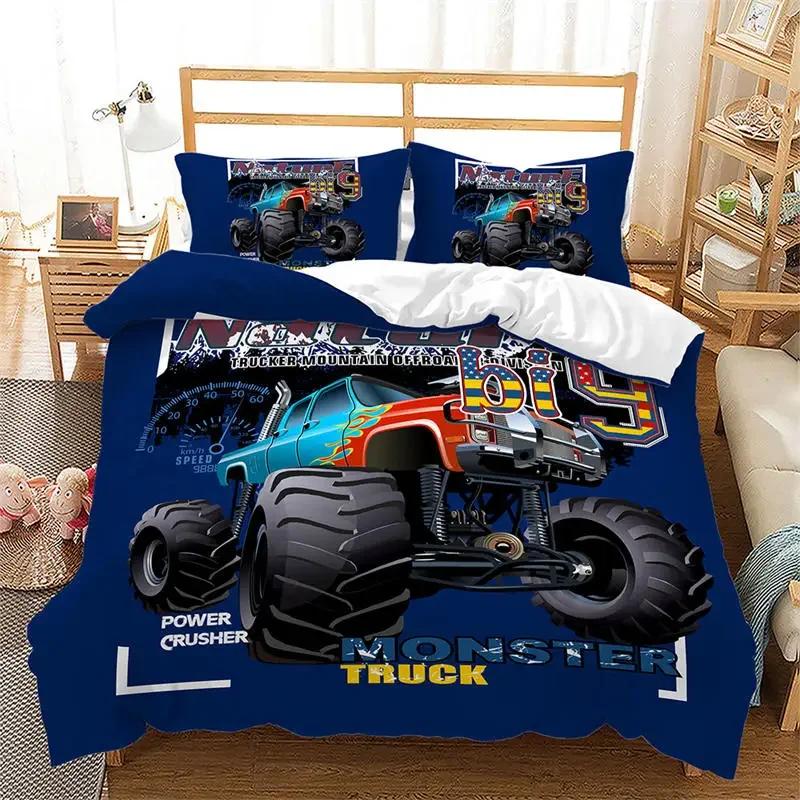 Rennmotorrad König Bettbezug Mikrofaser Extremsport Bettdeckenbezug Cruising Lokomotive Motocross Dirtbike Bettwäscheset