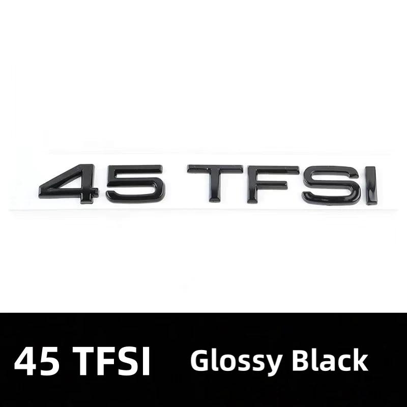 2026 Car Rear Trunk Emblem Sticker For Audi A3 A4 A5 A6 A7 A8 Q3 Q5 Q7 Original Size Quarrto Sline Emblem ABS Black Refit Accessories