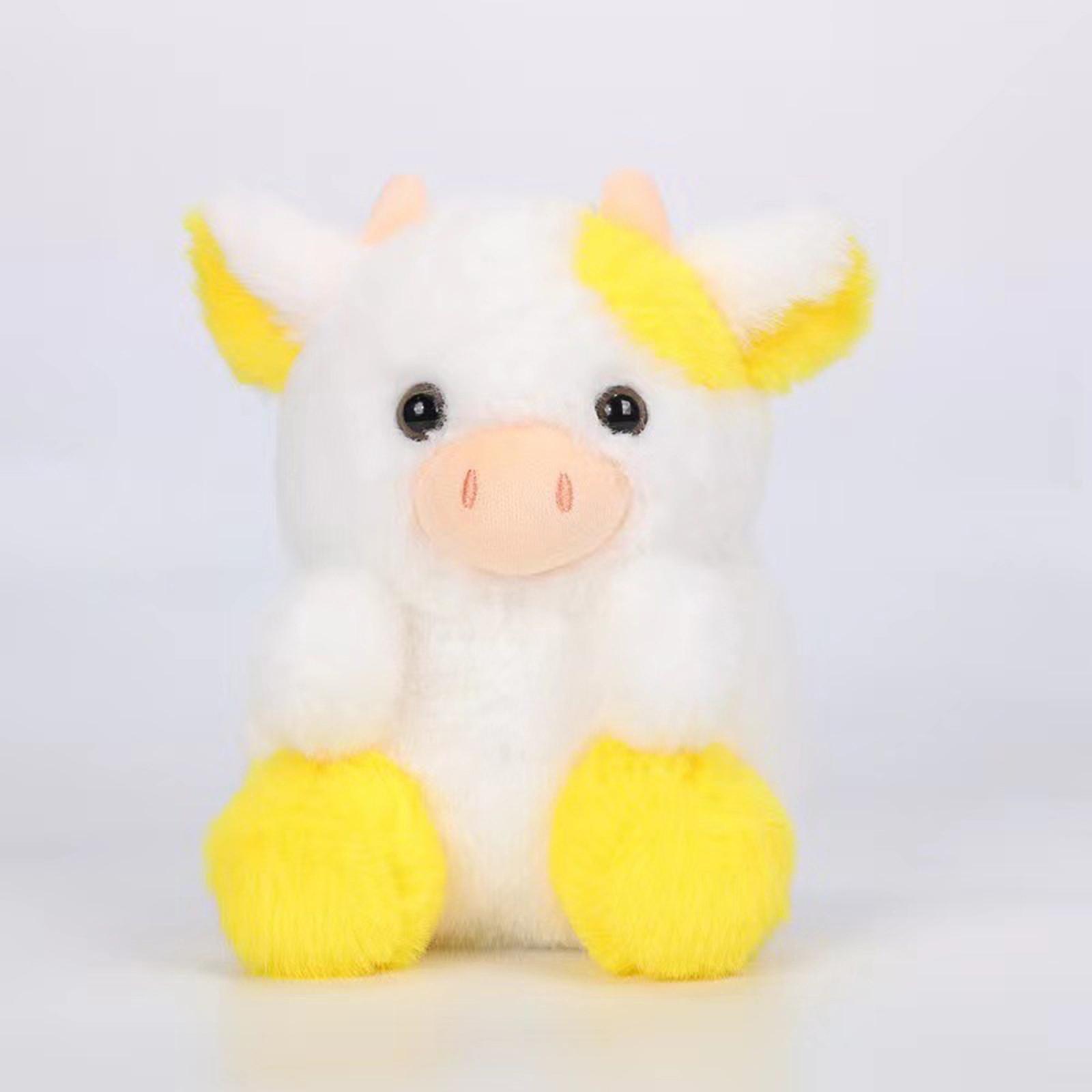 

Сидящая корова Клубничная кукла Корова Плюшевая игрушка Симпатичное украшение для рабочего стола One Size жёлтый