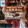 Vintage Garage Aluminum Sign Man Cave Wall Decor
