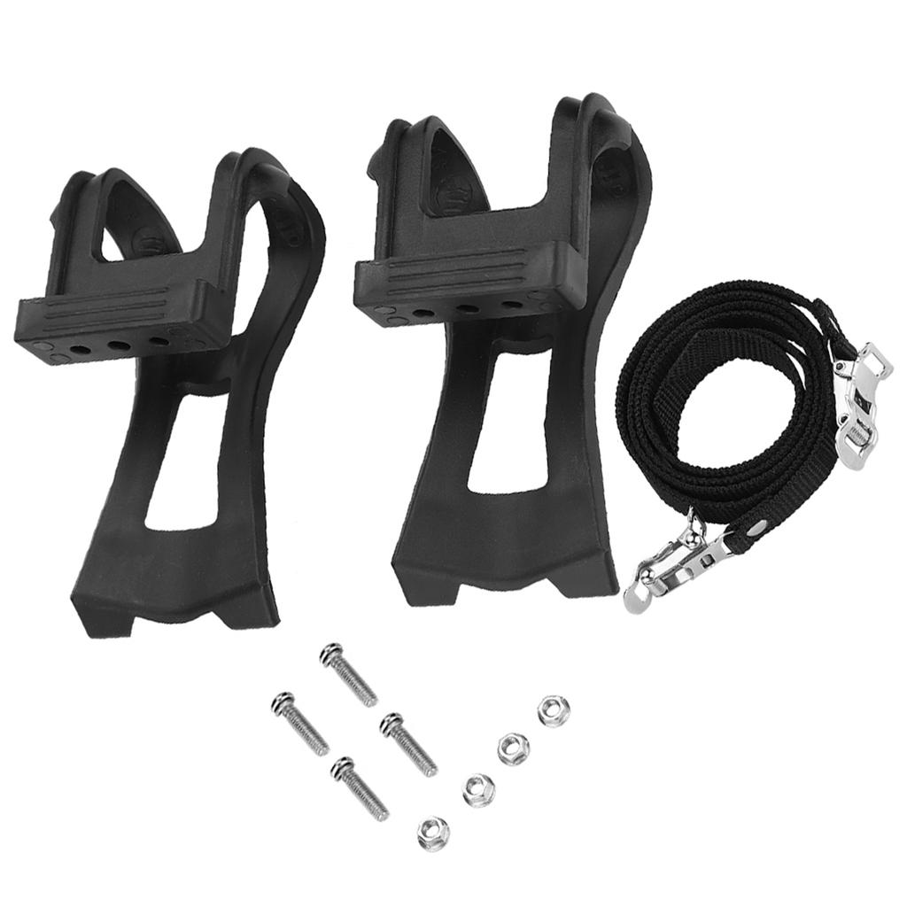 Plastic Black , Pedals Straps Anti slip Toe Clip corr pedal toe Bike for bike pedals Belt Accessory