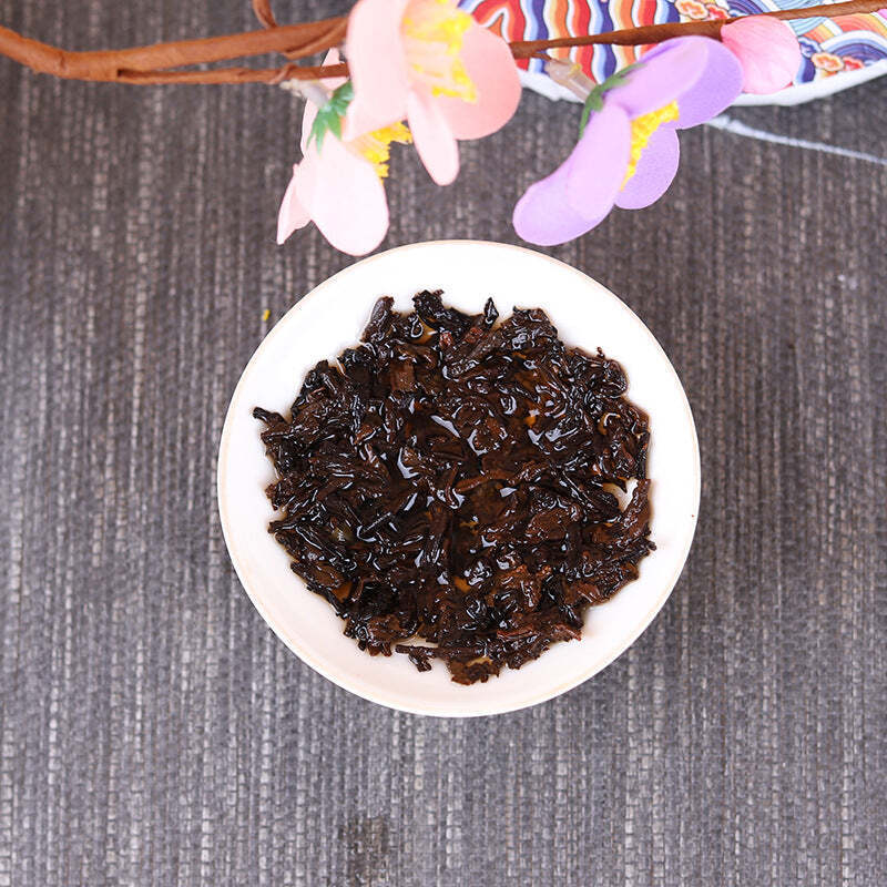 357g Yunnan Pu'er Ripe Tea Banzhang Golden Bud Pu-erh Tea Cake Chinese Puerh Tea