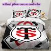 Stade Toulousain Rugby Club Pattern Bedding,Quilt Set Quilt Cover Pillowcase Home Birthday Gift (1*duvet Cover+2*pillowcase,without Core)