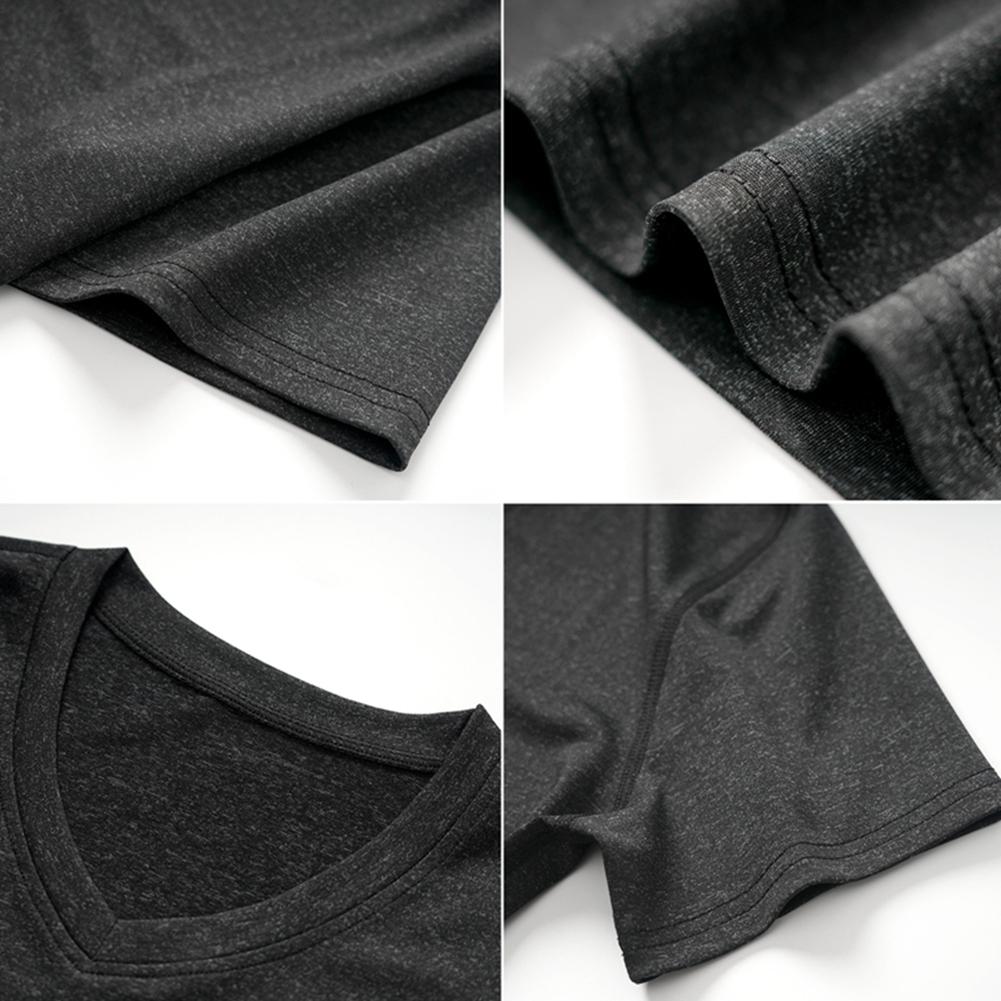 Women's V-neck Quick-Dry, Breathable, Slim-Fit Short-Sleeve Sports T-Shirt for Running and Outdoor Activities