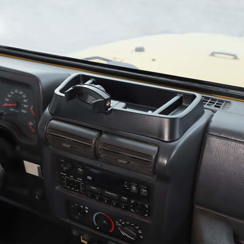 Car Center Console Phone Holder Storage Box Bracket GPS Stand Fit For Jeep Wrangler TJ 1997-2006 Car Interior Accessories