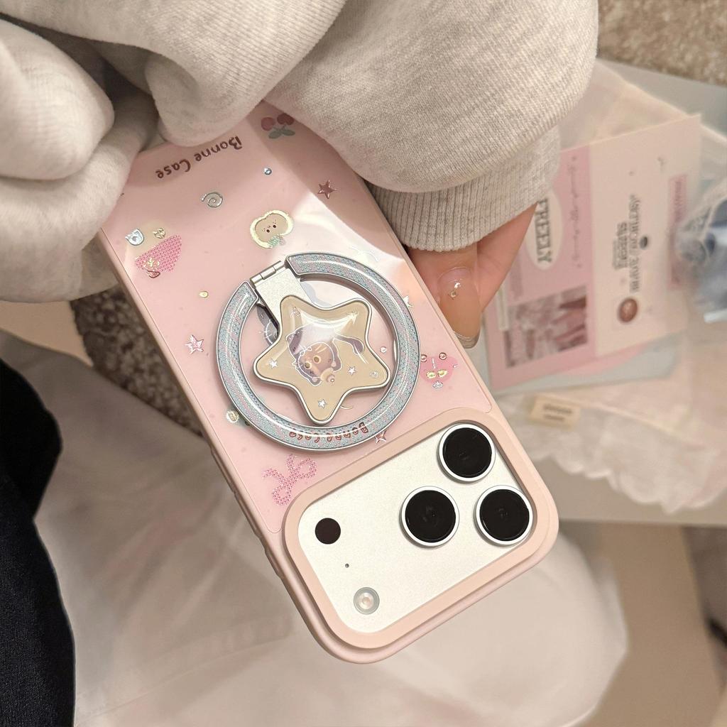 Custodia Magnetica per Telefono con Gattino Carino per iPhone 16, iPhone 17 e iPhone 17 Pro Max