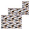 10PCS Self Adhesive Tile Sticker Anti Collision Wallpaper for Living Room Home Decoration