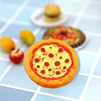1 Set Dollhouse Pizza High Restoration Three-dimensional Realistic Decoration Micro Landscape Miniature Pizza Model Set Doll House Supply
