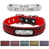 Hundehalsband Personalisiertes Benutzerdefiniertes Hundemarken-Halsband Graviertes Welpen-Katzen-Namensschild-Halsband Verstellbar für Kleine Mittlere Große Hunde Mops