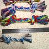 Three-Strand Woven Cotton Rope Dog Toy: Teething & Tugging Leash with Pocket-Drawstring Pants Cord.