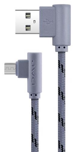 Awei CL-90 Micro USB Charger Cable Gray Transmission